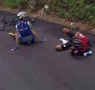 Einde Tour voor Porte: onderuit in gevaarlijke afdaling