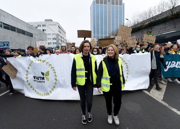 Anuna De Wever en Kyra Gantois van Youth For Climate