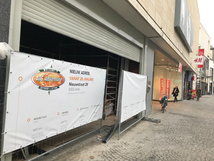 De nieuwe locatie van AS Adventure in de Nieuwstraat.