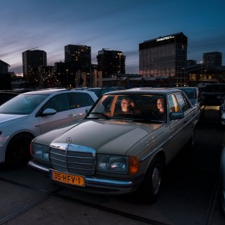 Visitors head to NDSM drive-in cinema for the vibe: ‘Just like in American movies’