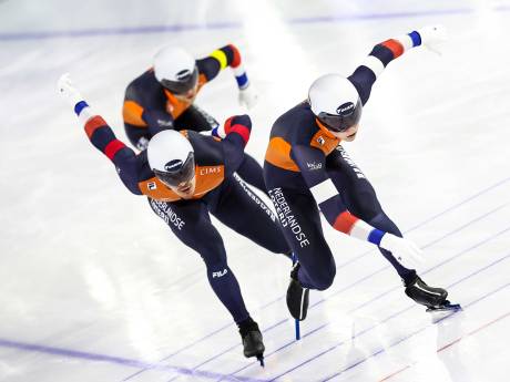 Nederlandse teamsprinters snellen naar zilveren medaille op WK afstanden, vrouwen vijfde