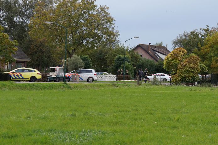 De gewonde man werd in de Wielstraat aangetroffen