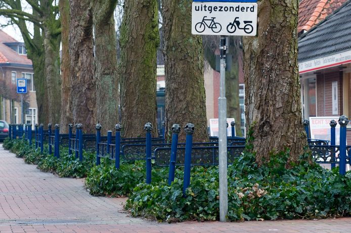 Lanters’ bronzen hekjes zoals hier aan de Hagen, waren eerder al eens het doelwit van metaaldieven. Nu verdwijnen ze in het kader van het jongste centrumplan.