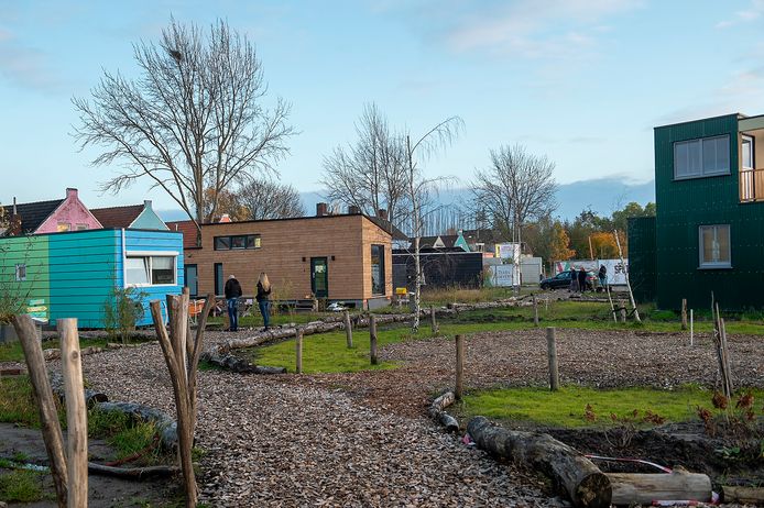 Tiny Oevers: een Roosendaals project met tien vrijstaande tiny houses die tot 2028 mogen blijven staan.