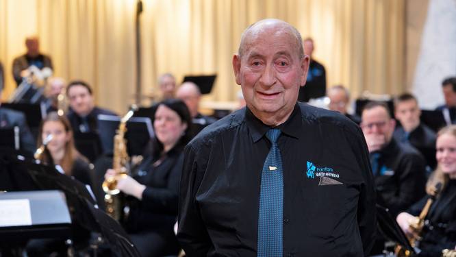 Begonnen als jongste en nu de oudste muzikant, Frans van de Pas 75 jaar bij Fanfare Wilhelmina 
