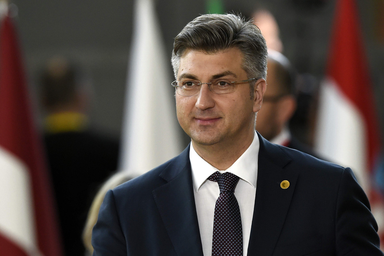 De Kroatische premier Andrej Plenkovic. Beeld AFP