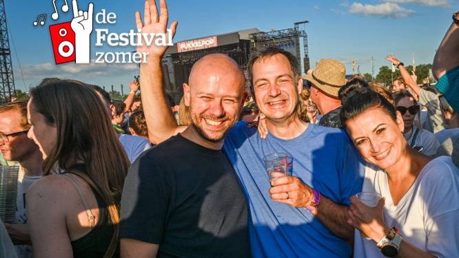 De boog kan niet altijd gespannen staan: premier De Croo geniet op Pukkelpop