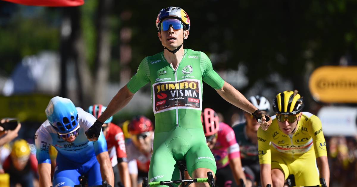 Wout van Aert nog steviger in groene trui in Tour de France na fraaie