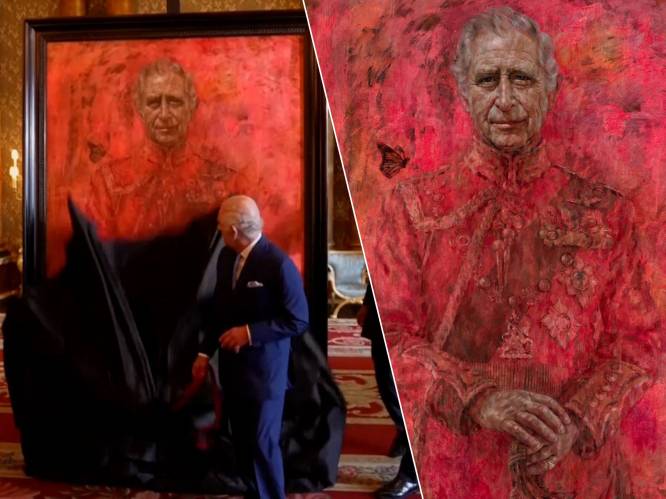 KIJK. Meningen zijn hard voor nieuwe officiële portret koning Charles: “Het lijkt alsof hij in de hel terecht is gekomen”