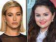 Hailey Bieber en Selena Gomez.