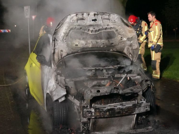 Vijf maanden oude elektrische auto gaat in vlammen op