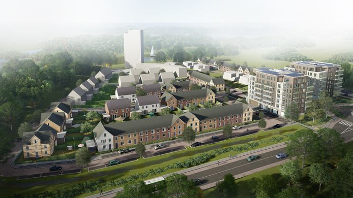 Een impressie van een nieuwbouwplan in Oosterhout (Wilhelminahaven).