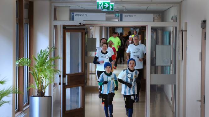 Rennen door de gangen van het ziekenhuis: zondag mocht het in Tiel een keertje voor het goede doel