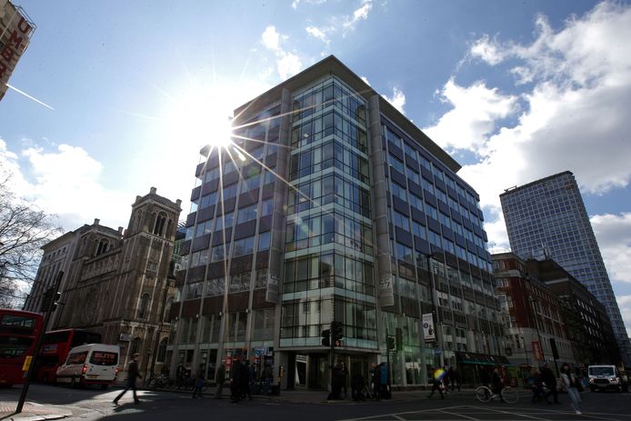 Het gebouw in Londen waar ook het kantoor van Cambridge Analytica gehuisvest is.