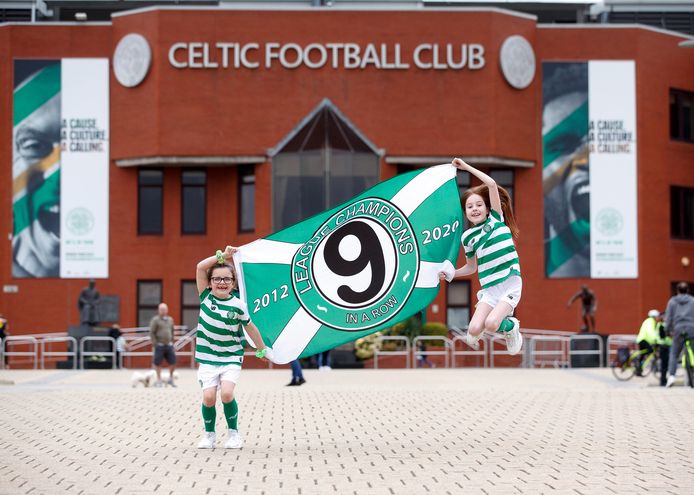 Celtic werd afgelopen voorjaar voor de negende keer op rij kampioen van Schotland.