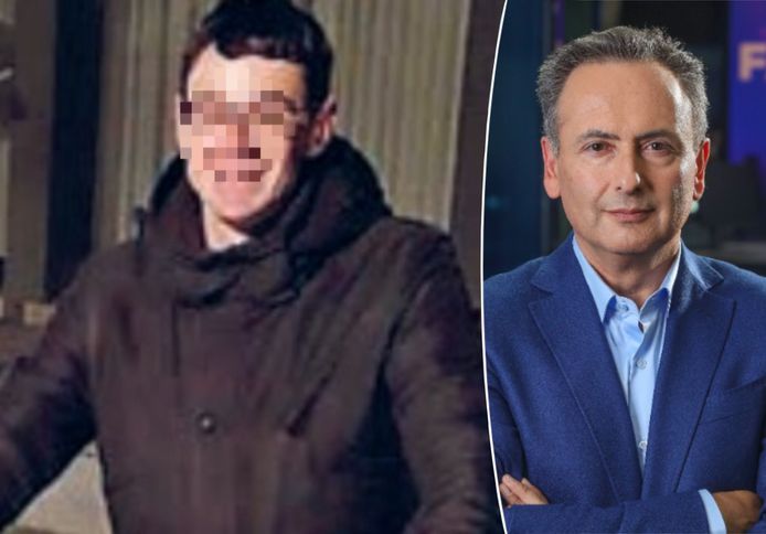 De man die de moord op juf Mieke bekende, Gunter U. en gerechtsjournalist Faroek Özgünes.