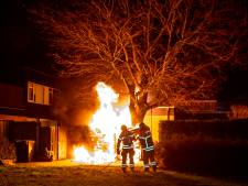 Vlammenzee verwoest schuur aan de Pijnenburg in Dordrecht