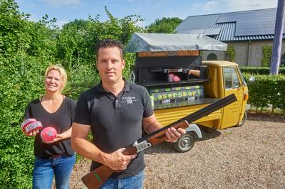 Kleiduivenschieters opgelet! Er is nu in Dieden een schonere variant: laser-kleiduivenschieten