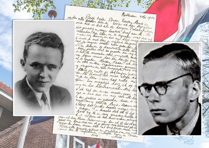 Jacob de Groot (1918-1943, links) en Willem Johannes Smit (1921-1943) schreven afscheidsbrieven voor hun families, vlak voordat werden geëxecuteerd in 1943.