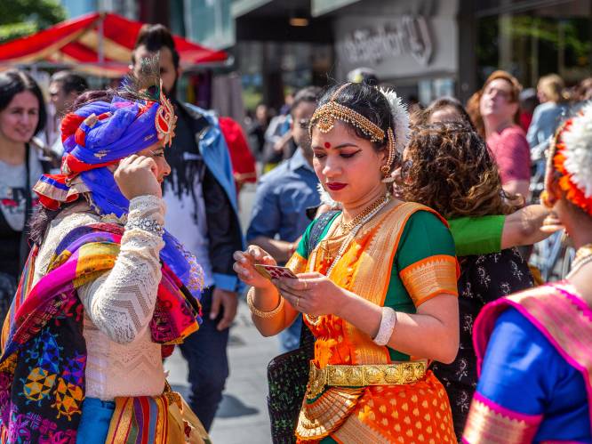 Kleur en dans tijdens het India Festival