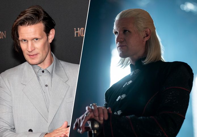 Matt Smith (links) en Daemon Targaryen (rechts).