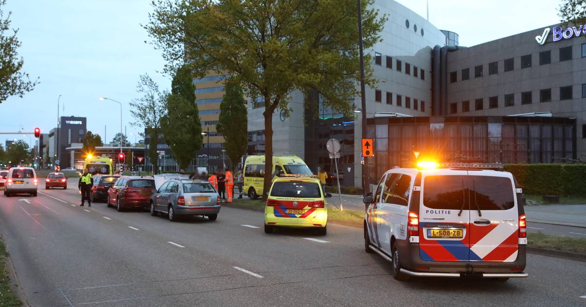 Gewonde bij kettingbotsing in Nijmegen.