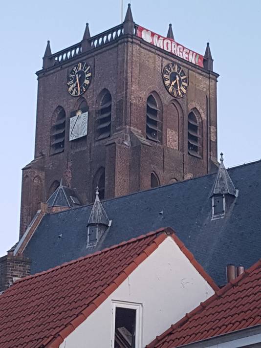 Spandoek kerk Geertruidenberg Morgen!