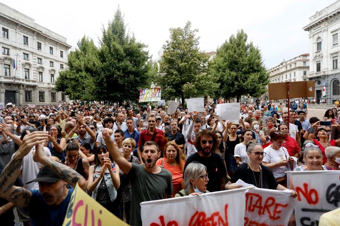 Protest op 31 juli.