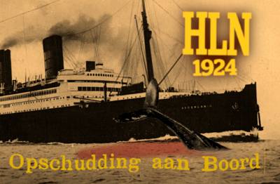 ▶ HLN 1924: “Whale cut in half by packet boat”