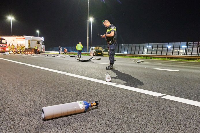 Ongeval op A16 bij Breda.