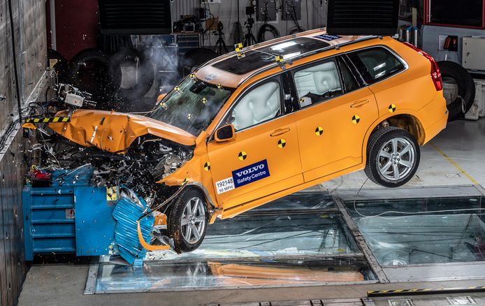 Un crash test mené en Suède (illustration, archives, 2019)