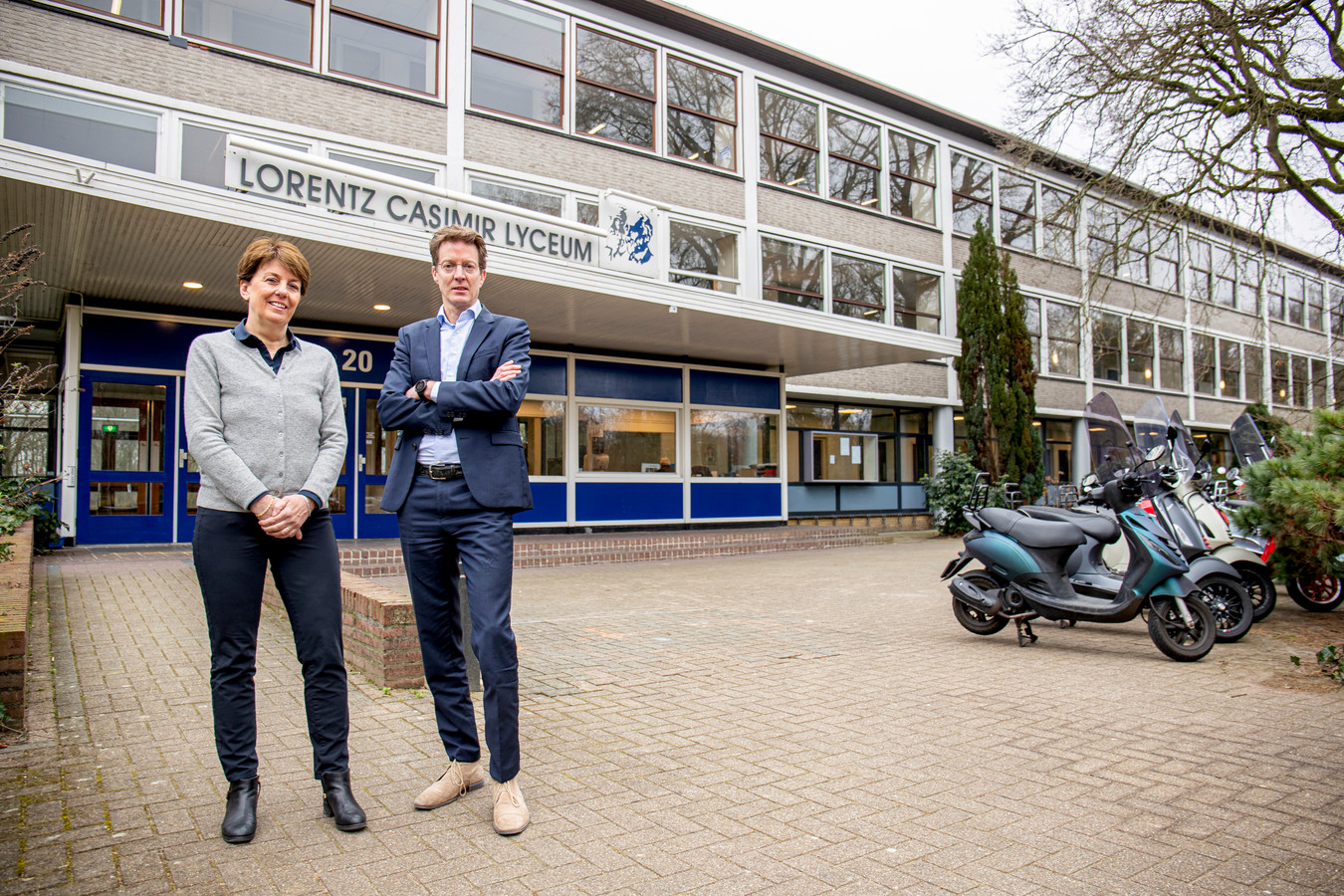 Lorentz Casimir Lyceum wil nog niet doemdenken over nieuwbouw Foto