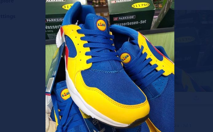 Les prix flambent pour des baskets estampill es Lidl J ai craqu