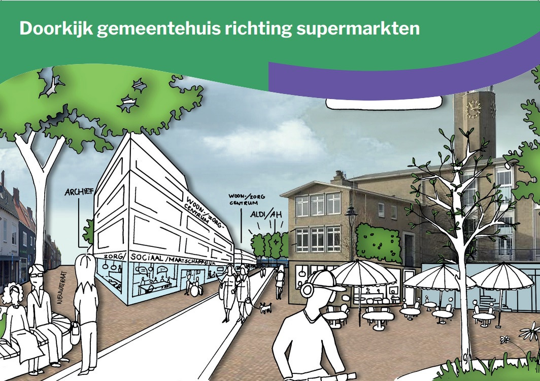 De eerste schetsen zijn klaar zo zou Oostburg er in de toekomst uit