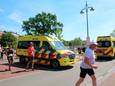 Ambulances reden zondag af en aan bij de marathon van Leiden, waar veel hardlopers onwel werden door de hitte.