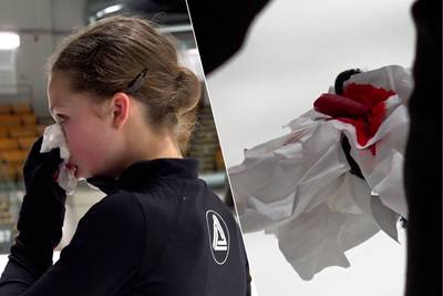 Ader in neus van Nina Pinzarrone is dichtgebrand, straks test ze nog een laatste keer op het ijs