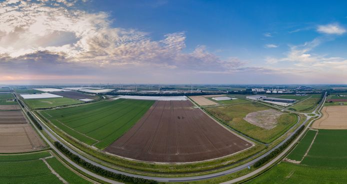Het bedrijven- en glastuinbouwterrein Agro Food Cluster op Nieuw Prinsenland, tussen Dinteloord en Stampersgat, bestaat 0 jaar.