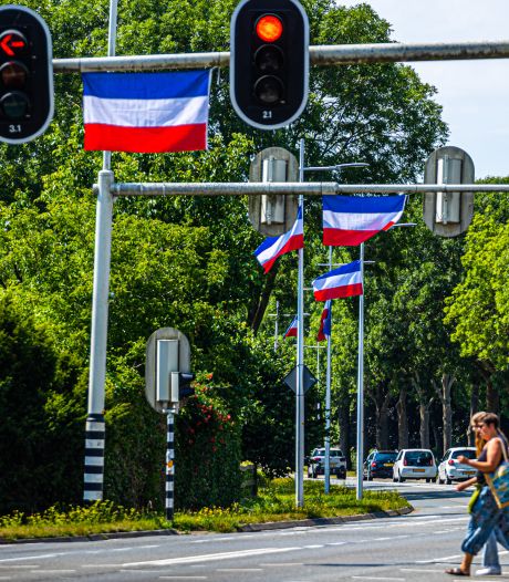 Omgekeerde vlaggen in Zwolle moeten weg vóór 15 augustus: ‘Punt is nu duidelijk’