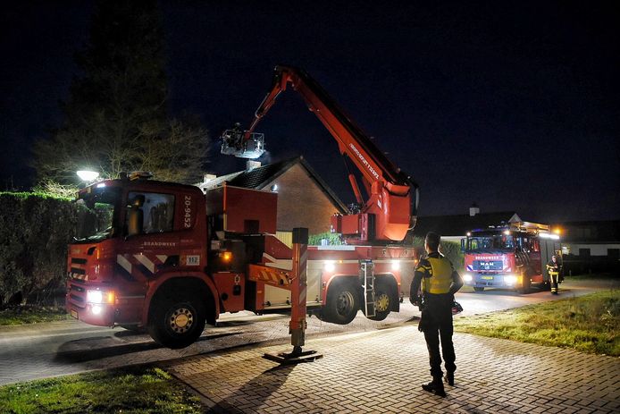Schoorsteenbrand in Moergestel