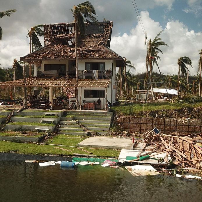 De tyfoon hield eind vorig jaar lelijk huis op de Filipijnen.