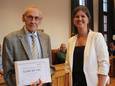 Voormalig burgervader Guido De Vos en burgemeester Sofie Joosen