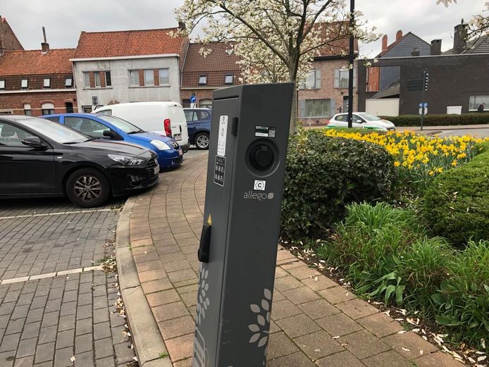 Een illustratiebeeld van een publieke laadpaal.
