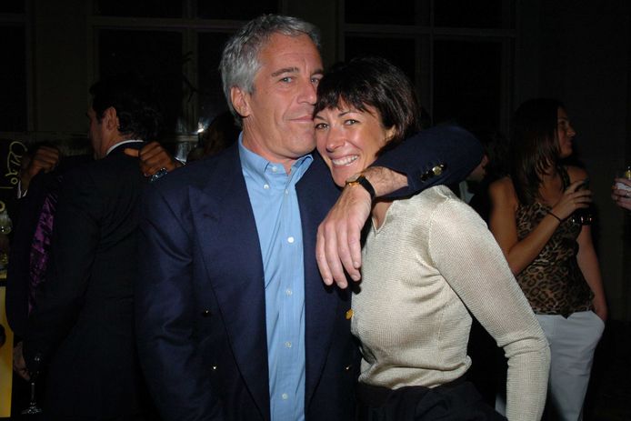 Jeffrey Epstein with his partner Ghislaine Maxwell.