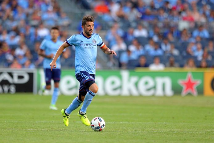David Villa in actie voor New York City FC.