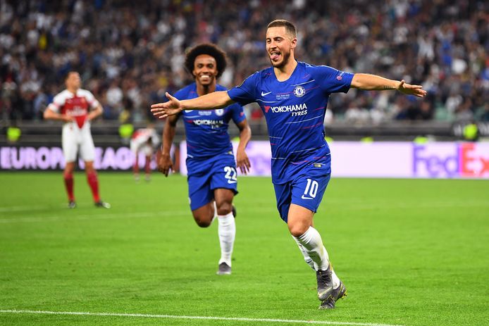 Hazard won met Chelsea in 2019 de Europa League na een Engelse finale tegen Arsenal.