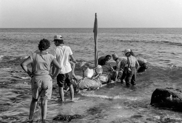 De Cubaanse exodus in 1994. Beeld REUTERS