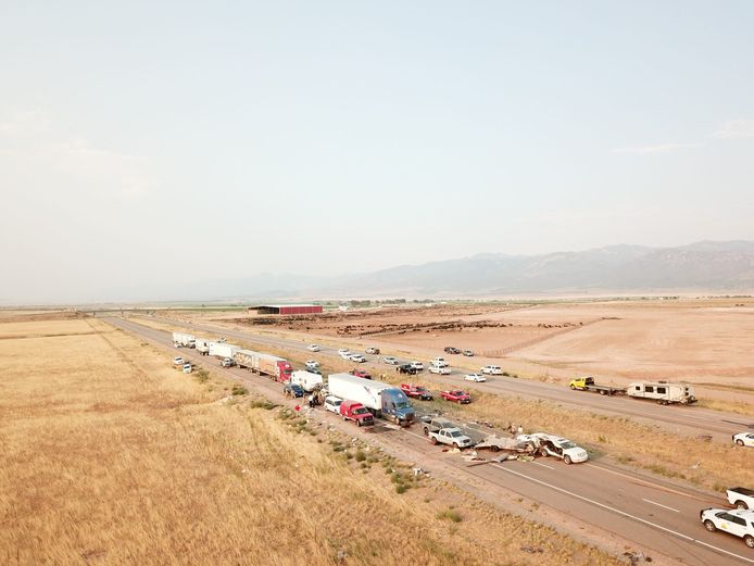 22 véhicules sont impliqués dans le carambolage qui a fait huit victimes sur une autoroute de l’Utah.