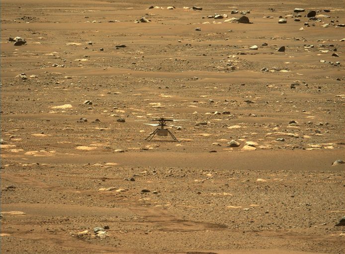 Helikopter Ingenuity op Mars.