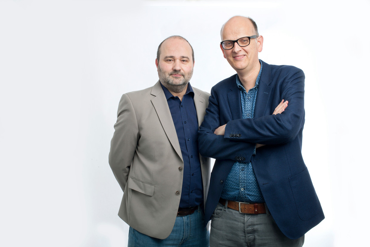Stijn Fens & Christian van der Heijden, columnfoto
Foto : maartje Geels Beeld Maartje Geels