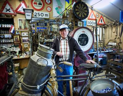 Het Nulandse museumpje en het fietske, voor altijd verbonden aan de overleden Tien Westerlaken